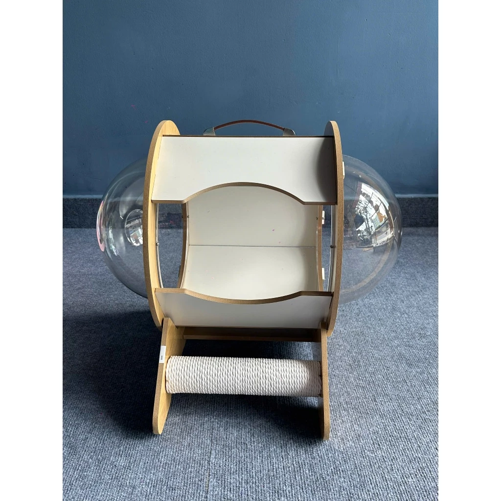 b4 Giường phi hành gia cho mèo bằng gỗ