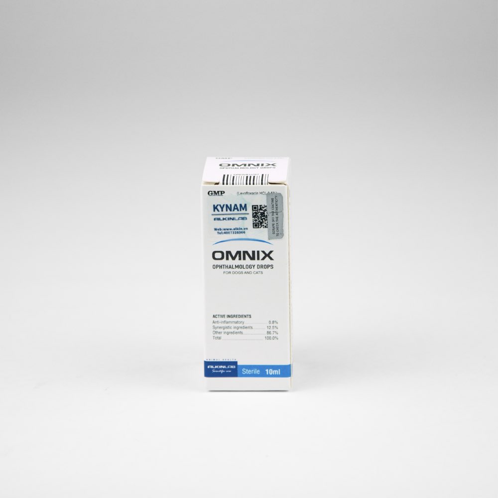 Thuốc nhỏ mắt cho chó mèo ALKIN Omnix Ophthalmology Drops 10ml