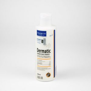 Dermatic Dầu tắm trị gầu da mưng mủ, viêm da, sài ghẻ cho chó mèo 200ml