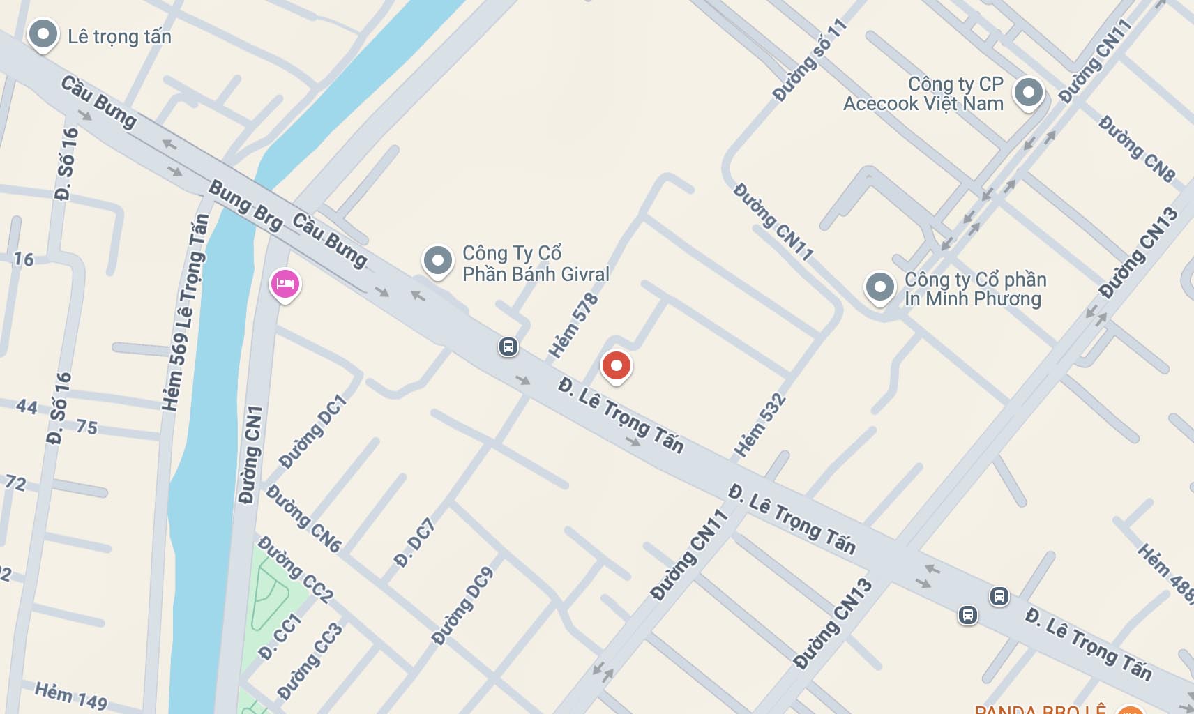 560 Lê Trọng Tấn, P. Tây Thạnh, Q. Tân Phú, TP. Hồ Chí Minh