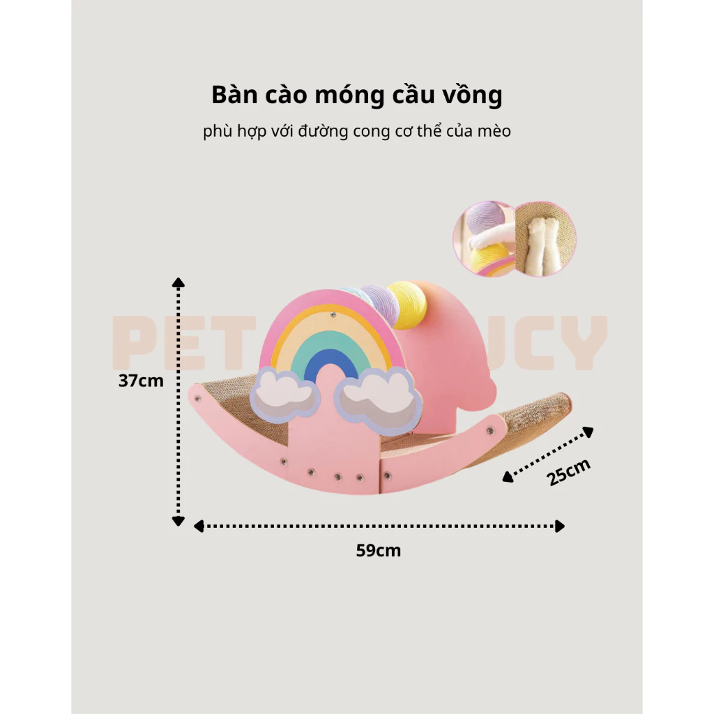 Đồ chơi cào móng cầu vồng