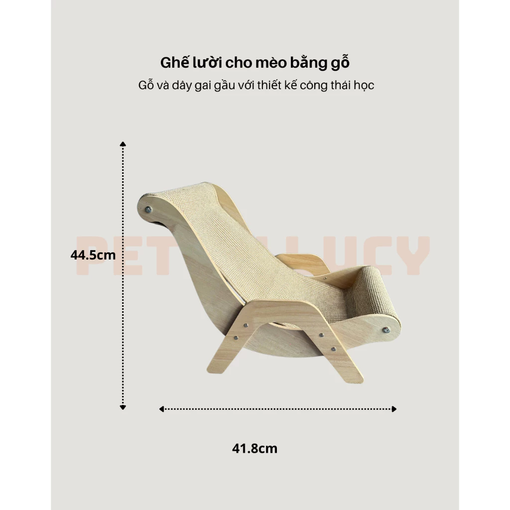 Ghế lười công thái học cho thú cưng