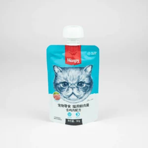 Pate Wanpy, Súp thưởng Wanpy Cho Mèo 90g (hộp 8 gói) Nắp Vặn Dễ Bảo Quản